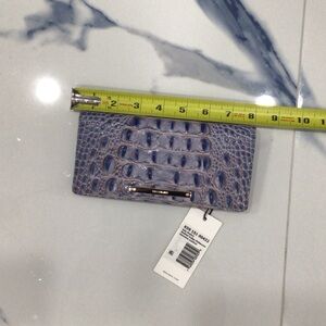 Brahmin Lavender Crocodile Embossed Clutch